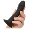 California Exotic Novelties Silicone Curved Anal Stud SE-0416-15-2 for Men and Women - Black Pleasure Toy - Adult Naughty Store