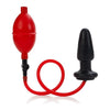 Introducing the Latex Red Black Expandable Butt Plug - Model X1: The Ultimate Inflatable Pleasure for All Genders and Mind-Blowing Anal Adventures! - Adult Naughty Store