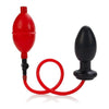 Introducing the Latex Red Black Expandable Butt Plug - Model X1: The Ultimate Inflatable Pleasure for All Genders and Mind-Blowing Anal Adventures! - Adult Naughty Store