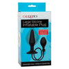 Cal Exotics Large Silicone Inflatable Plug - Model X1 - Unisex Anal Pleasure Toy - Black - Adult Naughty Store