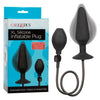 CalExotics XL Silicone Inflatable Plug - Model XLSIP-001 - Unisex Anal Pleasure - Black - Adult Naughty Store