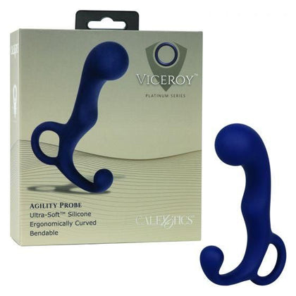 Viceroy Agility Probe - Premium Silicone Non-Vibrating Blue Anal Pleasure Toy SE-0432-75-3 for Men and Women