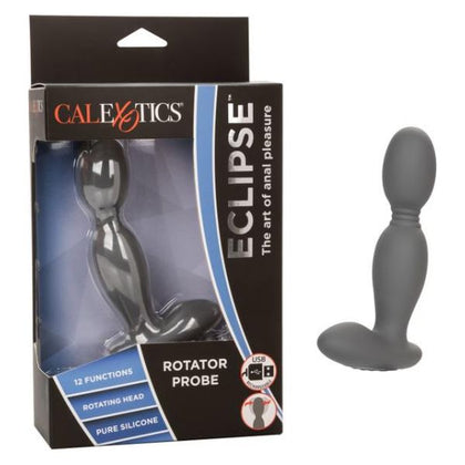 California Exotic Novelties Eclipse Rotator Probe - Premium Silicone Anal Pleasure Toy SE-0436-55-3 - Unisex, Deep Internal Stimulation - Gray