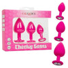 California Exotic Novelties Cheeky Gems 3pc Set Pink Anal Plugs - SE-0441-10-3 - Unisex Anal Pleasure - Adult Naughty Store