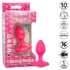 California Exotic Novelties Cheeky Gems Vibrating Probe Medium Pink - Model SE-0443-10-3 - For Blushing Beginners and Passionate Pleasure Seekers - Anal Stimulation - Adult Naughty Store