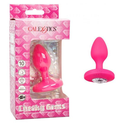 California Exotic Novelties Cheeky Gems Vibrating Probe Medium Pink - Model SE-0443-10-3 - For Blushing Beginners and Passionate Pleasure Seekers - Anal Stimulation - Adult Naughty Store