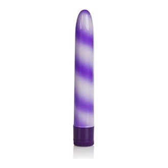 Purple Pleasure Candy Cane Vibrator - 6.5