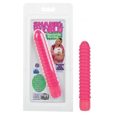 Shane's Sensational Sorority Screw Silicone Pink Vibrating Massager - Model SS-001 - Women's Pleasure Toy - Adult Naughty Store