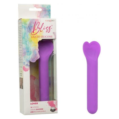 California Exotic Novelties Bliss Mini Lover Liquid Silicone Heart Shaped Vibrator SE-0569-50-3 - Purple - Intense Clitoral Stimulation for Women