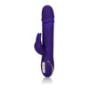 Introducing the Luxurious Jack Rabbit Signature Silicone Thrusting Rabbit Vibrator - Model JRS-500X: A Powerful Pleasure Companion for Women, Delivering Sensational Stimulation in Purple