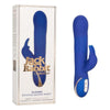 California Exotic Novelties Jack Rabbit Signature Silicone Rotating Beaded Rabbit Vibrator - Model XR-5678 - Blue - For Women - Dual Stimulation Pleasure