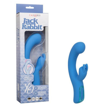 California Exotic Novelties Jack Rabbit Elite Suction Rabbit Vibrator SE-0615-25-3 | Women's Clitoral and G-Spot Pleasure | Blue
