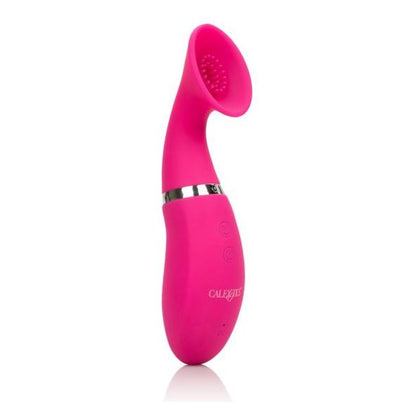 Cal Exotics Intimate Pump Rechargeable Climaxer Pump Pink - Powerful Vibrating Suction Massager for Women's Pleasure