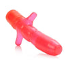 Introducing the PleasureVibe Anal-T 3.25 inches Pink Vibrating Butt Plug for Men and Women - Adult Naughty Store