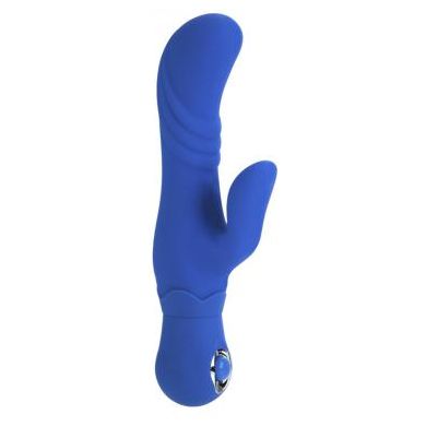 Posh Silicone Thumper G Blue Rabbit Vibrator - Luxurious Dual Massager for Women's Clitoral Stimulation