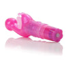 Introducing the Delicate Pleasures Butterfly Kiss Vibe - Model BKP-001: A Powerful G-Spot Stimulator for Ultimate Feminine Arousal in Pink - Adult Naughty Store