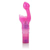 Introducing the Delicate Pleasures Butterfly Kiss Vibe - Model BKP-001: A Powerful G-Spot Stimulator for Ultimate Feminine Arousal in Pink - Adult Naughty Store