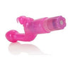 California Exotic Novelties Original Bunny Kiss Pink Dual Stimulating Vibrator for Women - Model BK-2001 - G-Spot and Clitoral Pleasure - Pink - Adult Naughty Store