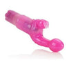 California Exotic Novelties Original Bunny Kiss Pink Dual Stimulating Vibrator for Women - Model BK-2001 - G-Spot and Clitoral Pleasure - Pink - Adult Naughty Store