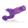 California Exotic Novelties Original Bunny Kiss Purple Vibrator - Dual Stimulating G-Spot and Clitoral Massager (Model: BK-1001) - Women's Pleasure Toy - Adult Naughty Store