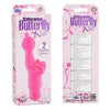 California Exotic Novelties Silicone Butterfly Kiss Pink Vibrator - Model SBK-001: Intensify Your Pleasure with this Sensual G-Spot and Clitoral Stimulator - Adult Naughty Store