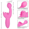 California Exotic Novelties Rechargeable Butterfly Kiss Pink Vibrator - Model RK-10, Women's Pleasure Toy - Adult Naughty Store