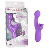 California Exotic Novelties Rechargeable Butterfly Kiss Purple Vibrator - Model BKP-001 - For Women - Intimate Pleasure and Sensual Stimulation - Adult Naughty Store