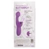 California Exotic Novelties Rechargeable Butterfly Kiss Purple Vibrator - Model BKP-001 - For Women - Intimate Pleasure and Sensual Stimulation - Adult Naughty Store