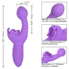 California Exotic Novelties Rechargeable Butterfly Kiss Purple Vibrator - Model BKP-001 - For Women - Intimate Pleasure and Sensual Stimulation - Adult Naughty Store