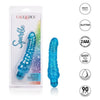 Cal Exotic Novelties Sparkle Glitter Jack Blue Vibrating Dildo - Model SGJ-BVD001 - For Sensual Pleasure - Blue - Adult Naughty Store