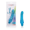 Cal Exotic Novelties Sparkle Glitter Jack Blue Vibrating Dildo - Model SGJ-BVD001 - For Sensual Pleasure - Blue - Adult Naughty Store