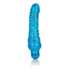 Cal Exotic Novelties Sparkle Glitter Jack Blue Vibrating Dildo - Model SGJ-BVD001 - For Sensual Pleasure - Blue - Adult Naughty Store