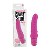 California Exotic Novelties Power Stud Curvy PS-500 Pink G-Spot Pleasure Waterproof Vibrating Dong for Women - Adult Naughty Store