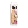 Power Stud Curvy Beige Vibrating Dildo - The Ultimate Pleasure Companion for Intense Satisfaction - Adult Naughty Store