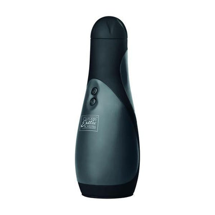 Apollo Power Stroker Masturbator - Black 8.5 Inch - Intense Pleasure for Men - Deep Throat Action - 30 Vibration Functions