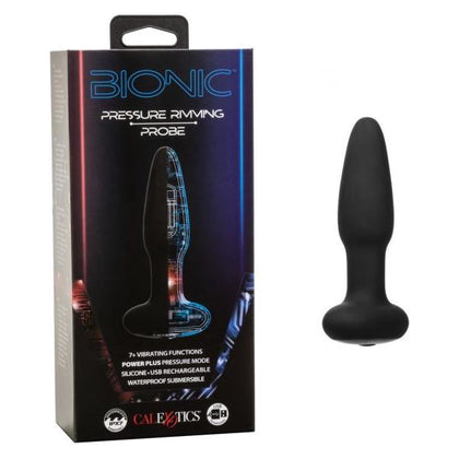 California Exotic Novelties Bionic Pressure Rimming Probe - Model SE085005 - Unisex Anal Pleasure - Black - Adult Naughty Store