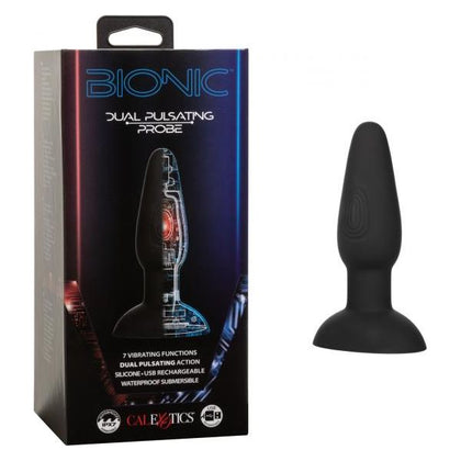 California Exotic Novelties Bionic Dual Pulsating Probe - Model SE085025 - Unisex Anal Pleasure - Black - Adult Naughty Store