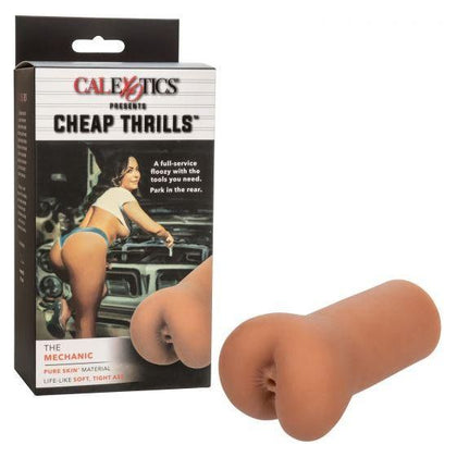 California Exotic Novelties Cheap Thrills The Mechanic Tight Ass Stroker - Model CTM-001 - Male Masturbation Toy for Intense Anal Pleasure - Brown