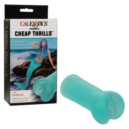 California Exotic Novelties Cheap Thrills The Mermaid Blue Male Masturbator Sleeve SE-0883-85-3: The Ultimate Aquatic Adventure for Men's Pleasure