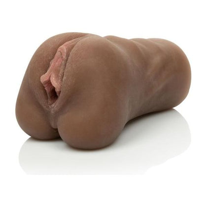 Cal Exotics Stroke It Pussy Brown Stroker - Deluxe Male Masturbator for Intense Pleasure - Model X2021 - Designed for Men - Unleash Your Desires in Sensual Brown - Adult Naughty Store