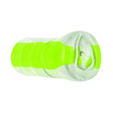 Sweet Pleasure Glow Stroker - Sensational TPR Masturbator for Him - Model 4.5x2 - Glow-in-the-Dark - Sweet Pussy - Adult Naughty Store