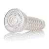 Cal Exotics Optimum Stroker Pump Sleeve Pussy Clear - Ultimate Pleasure for Men: Introducing the Optimum Series Stroker Pump Sleeve - Adult Naughty Store