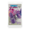 Pocket Exotics Snow Bunny Bullet Purple Vibrator - Intense Dual Action Pleasure for Her - Adult Naughty Store