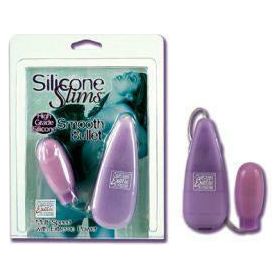 Silicone Slims Smooth Bullet - Powerful Multi-Speed Bullet Stimulator for Intense Pleasure - Model SB-2000 - Suitable for All Genders - Designed for Clitoral Stimulation - Sleek Black - Adult Naughty Store