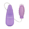 Sensual Pleasure Silicone Slims Nubby Bullet Vibrator SV-2000B - Intense Stimulation for All Genders - Targeted Clitoral and Nipple Play - Purple - Adult Naughty Store