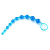 Introducing the X-10 Beads Graduated Anal Beads 11 Inch - Blue: The Ultimate Pleasure Experience for All Genders and Unforgettable Backdoor Stimulation