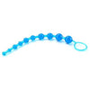 Introducing the X-10 Beads Graduated Anal Beads 11 Inch - Blue: The Ultimate Pleasure Experience for All Genders and Unforgettable Backdoor Stimulation