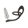 California Exotic Novelties Starfucker Beaded Plug - Model E-1245-15-3 - Male Anal Pleasure - Black and Silver - Adult Naughty Store