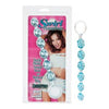 Crystalessence Swirl Pleasure Beads - Teal, Model CB-567, Unisex Anal Stimulation