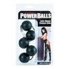 Anna Malle's Power Balls Latex Dipped Weighted Pleasure Balls 1.25 Inch - Black - Adult Naughty Store